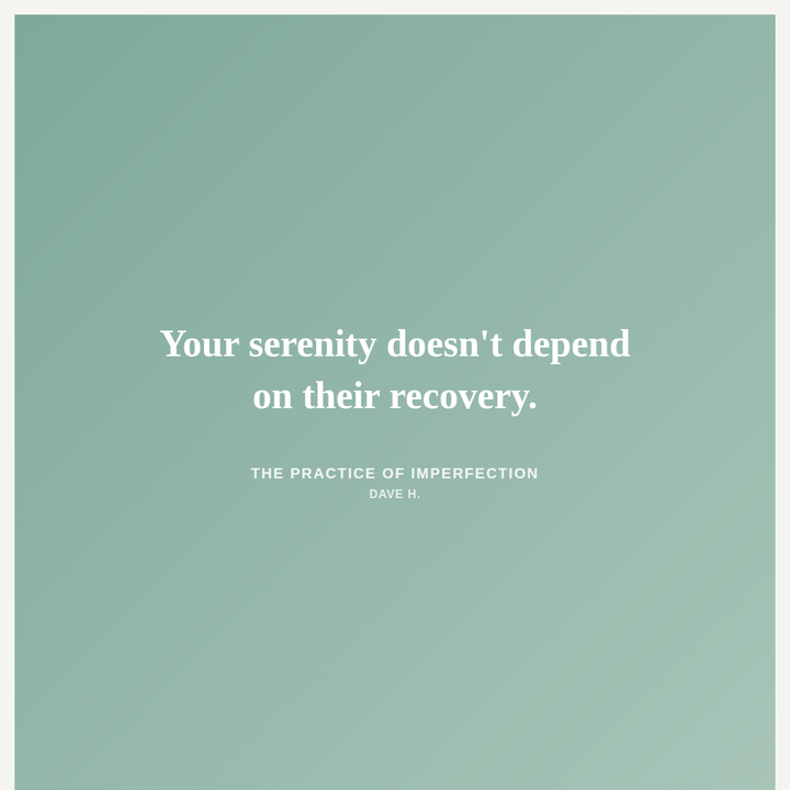 What Recovery Looked Like From the Other Side